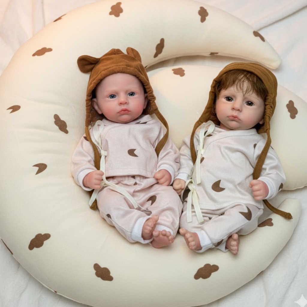 Reborn Baby Doll Silicone Realistic - AnjoDoll 33CM Poupées Reborn en Silicone