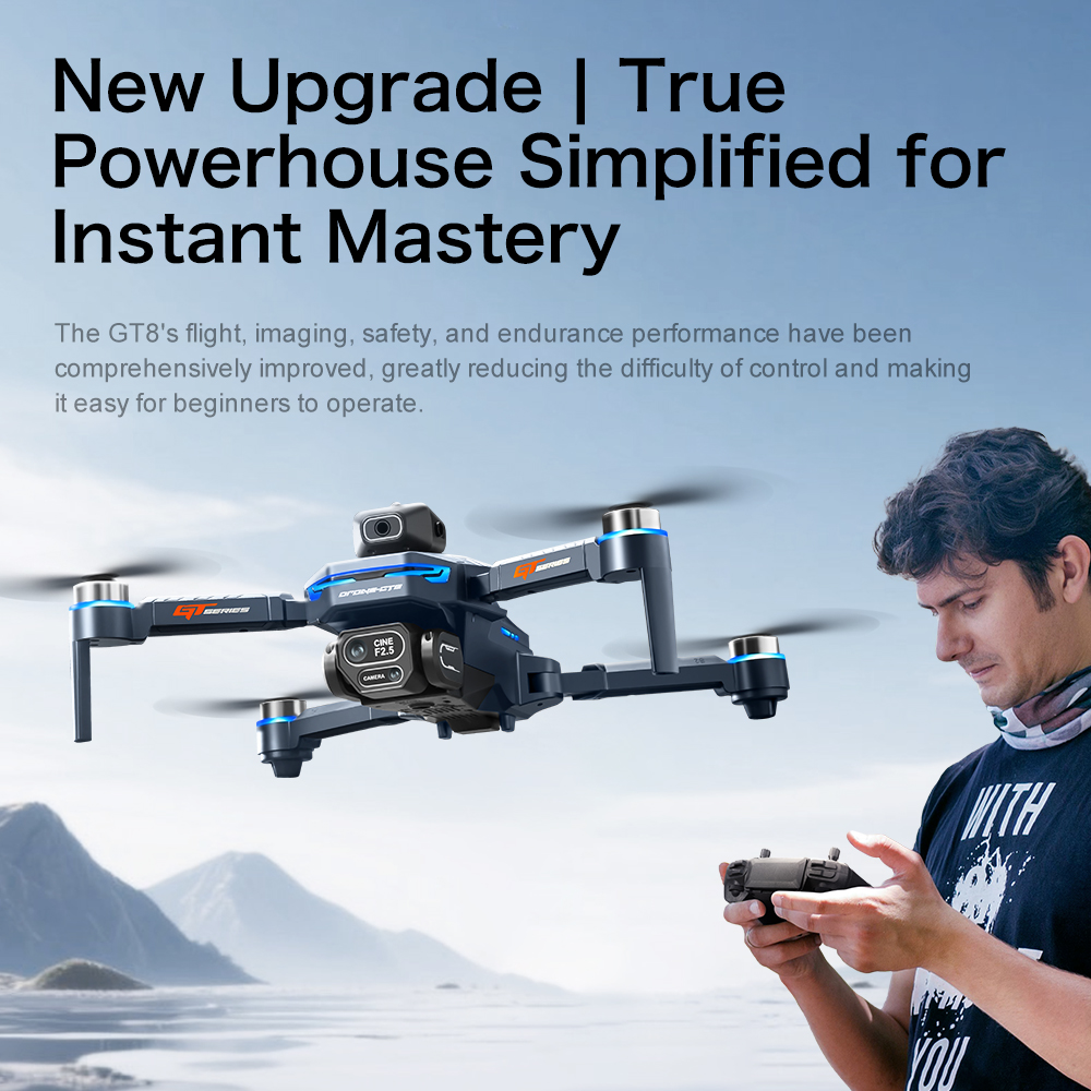 Drone GT8 original 8K professi - Fpv Brushless Rc Drone 4K avis et prix