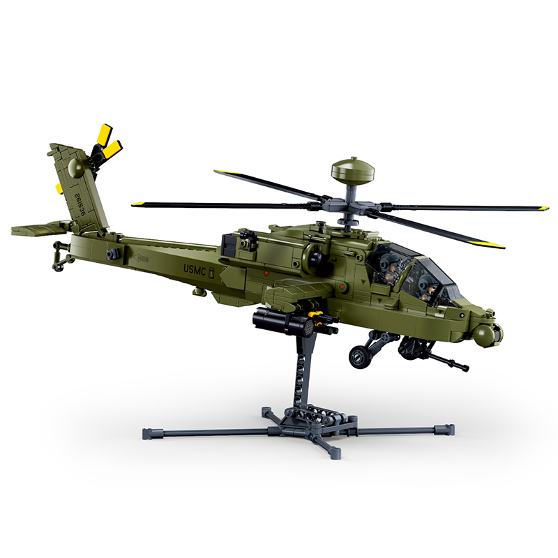 Sluban M38‑B1536 Boeing AH‑64D - Lego Compatible Military Tank avis et prix