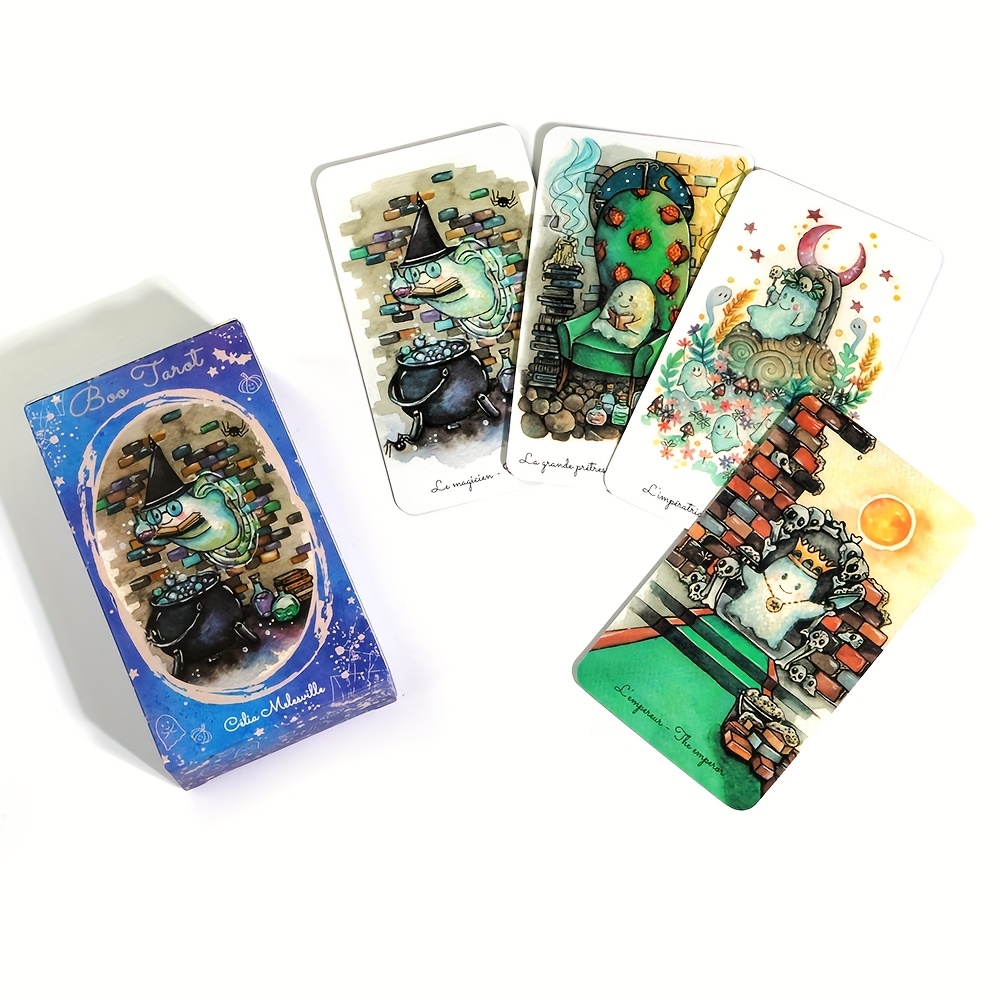 Boo Tarot Deck Ghosts Carte de - Tarot Cards Deck With Guidebook avis et prix